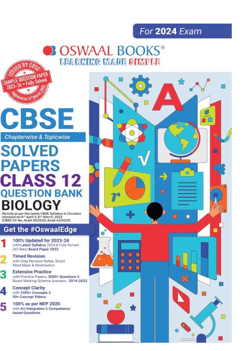 Oswaal CBSE Chapterwise Solved Papers 2023-2014 Biology Class 12th (For 2024 Board Exams)